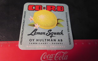 K8.N121. Hultman Tammisaari CO-RO Lemon Squash