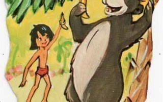EO 9004 DISNEY / VIIDAKKOKIRJA: Mowgli ja Baloo ja banaanit.