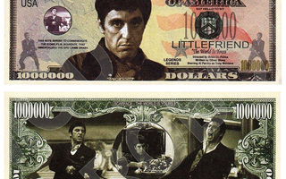 UUSI SCARFACE (1983) SETELI * DOLLARI - ILMAINEN TOIMITUS