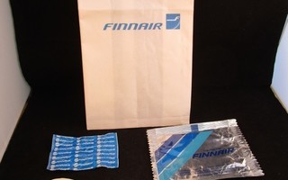Finnairin tuotteita mm. appelsiinimehu,lähdevesi!(K381)