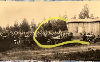 Valokuva suojeluskunta leiri Perkjärvi 1932