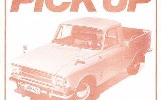 Moskvitsh Elite Pick Up -esite 70-luvun lopusta