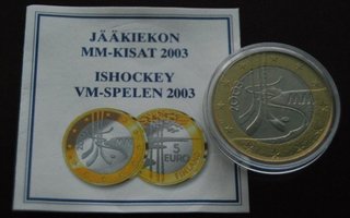 5 euro 2003 Jääkiekon MM- kisat Jutin vitonen