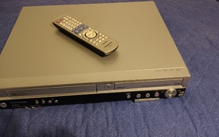 Panasonic DMR-ES35V DVD/VHS -combo + Kaukosäädin