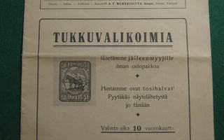 Postimerkki: Filatelistinen ilmoituslehti - 1923