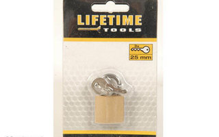 LifeTime Tools Riippulukko, 25mm, 3 avainta *UUSI*