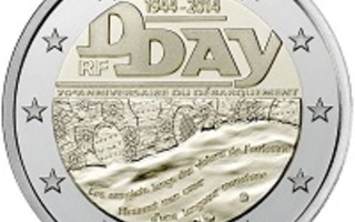 2€ Rulla Ranska  2014  D-Day 70 years ago