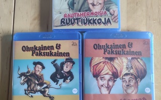 Ohukainen & Paksukainen 3 elokuvaa.