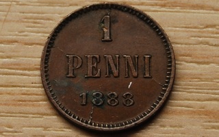 Suomi 1 penni 1888 (Aleksanteri III)