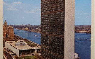 New York, YK:n pääkonttori, p. 1972 + YK-merkki & leima