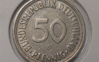 Saksa. 50 pfennig 1950D.