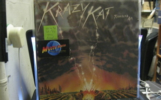 KRAZYKAT - TROUBLED AIR LP ORIG 1ST UK -77 PRESS EX+/EX+