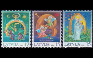 Latvia 535-7 ** Joulu (2000)