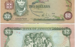 Jamaika Jamaica 2 Dollars 1985 (P-69a) aUNC