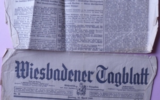 Lehti Hakaristi Saksa 2kpl lehtiä 1940 vuosi