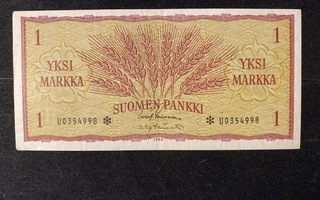 1 Markka 1963 U0354998* Lei-Tör Kl5-6