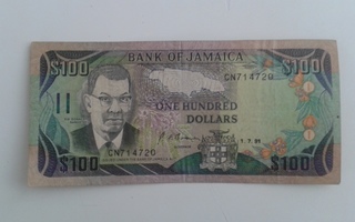 JAMAICA 100 DOLLARS 1991 KL4  H-3164