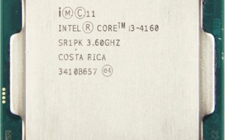 Intel Core i3-4160 3.6 GHz prosessori pöytäkoneisiin