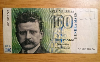 100 markkaa 1986 Litt. A