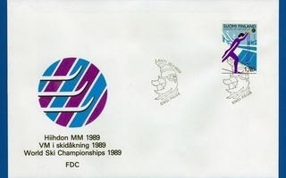 FDC – Hiihdon MM Lahti 25.1.1989, Lape no 1067
