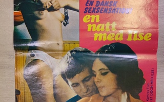 Elokuvajuliste YÖT ILSEN KANSSA (1971) 60x40 cm