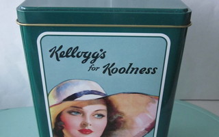 Vintage Kellogg`s säilytysrasia