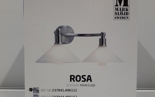 Seinävalaisin Rosa 2lmp (brush stl, opal, MarkSlöjd, uusi)