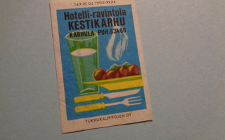TT-etiketti Hotelli-ravintola Kestikarhu, Karhula