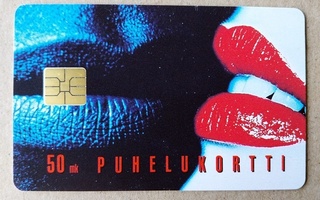 AVANT puhelukortti Telefonkort Phone Card Huulet 50 mk