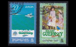 Guernsey 967-8 o Europa julistetaide (2003)