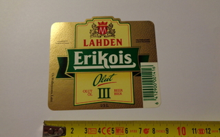 Etiketti - Lahden Erikois Olut III, Oy Mallasjuoma Lahti