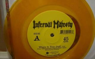 INFERNAL MAJESTY / CUSTOM SPLIT 7'' EX+