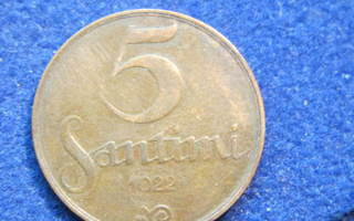 5 santimi 1922 Latvia
