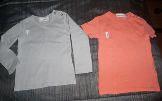 Gugguu paitoja 3kpl,2 pitkähihalla+1lyhyt hihalla 80-92cm
