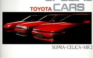 Toyota urheiluautot -esite, 1988