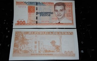 Kuuba Cuba 200 Pesos 2020 Frank País P130b XF+