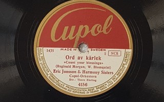 Savikiekko 1949 - Harmony Sisters - Cupol 4156