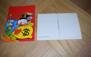 postikortti Disney Roope ankka