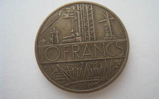 RANSKA 10 Francs 1980 Ranskan frangi