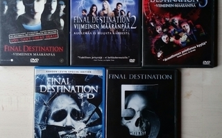Final Destination 1-5 -7 Disc -DVD.viimeinen määränpää