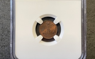 1 penni 1882 NGC MS 63 BN