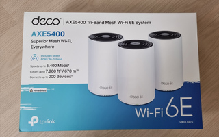 TP-Link Deco XE75 WiFi 6E Mesh-järjestelmä, 3-pack