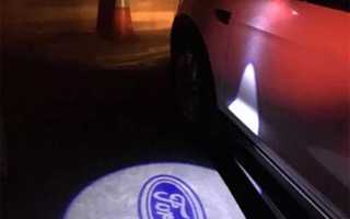 Ford logolliset projektorivalot peiliin ; 2kpl sarja