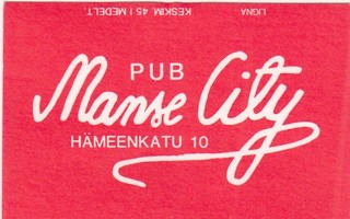 Tampere. Pub  Manse City    b373