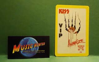 KISS - ANIMALIZE WORLD TOUR 84 - 85, VIP BACKSTAGE PASS