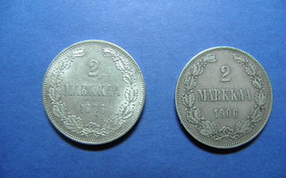 Suomi 2 markkaa hopearahat v. 1906