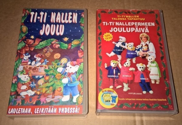 TI-TI NALLEN JOULU JA TI-TI NALLEPERHEEN JOULUPÄIVÄ 2 X VHS - Huuto.net