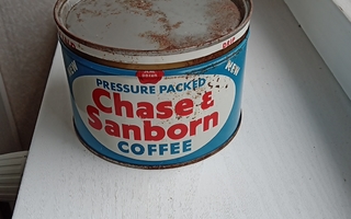 Vanha amerikkalainen kahvipurkki Chase & Sanborn Coffee New