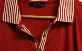 XL *T-paita pike * puna valkoinen * puuvilla elastaani*