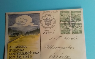 Hieno vanha Ruotsin postilähetyskuori v. 1946,kts.
